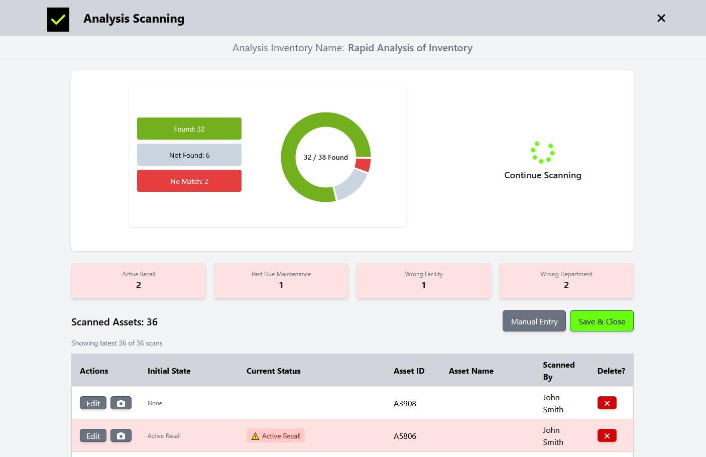 Validate on the floor